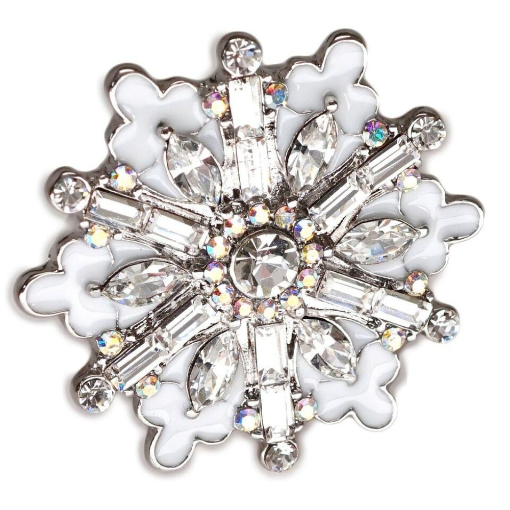 Ritzy Couture Winte Snowflake Ring (Silvertone)
